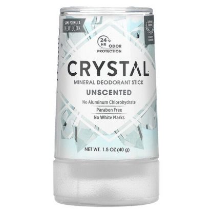 Crystal Body Deodorant, Mineral Deodorant Stick, Unscented, 1.5 oz (40 g)