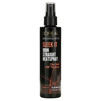 L'Oreal, Advanced Hairstyle, Sleek It Iron Straight Heatspray, 5.7 fl oz (170 ml)