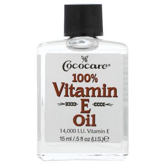 Cococare, 100% Vitamin E Oil, 0.5 fl oz (15 ml)