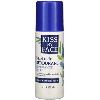 Kiss My Face, Liquid Rock Deodorant, Fragrance Free, 3 fl oz (88 ml)