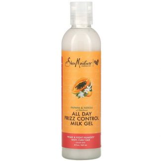 SheaMoisture, All Day Frizz Control Milk Gel, Papaya & Neroli with Elderflower, 8 fl oz (237 ml)