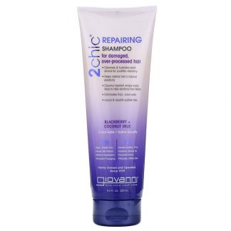 Giovanni, 2chic, Repairing Shampoo, For Damaged, Over-Processed Hair, Blackberry + Coconut Milk, 8.5 fl oz (250 ml)