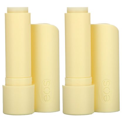 EOS, Organic 100% Natural Shea Lip Balm, Vanilla Bean, 2 Pack, 0.14 oz (4 g) Each