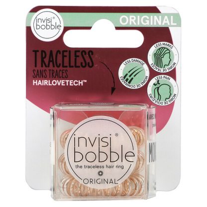 Invisibobble, Original, Traceless Hair Ring, Bronze Me Pretty, 3 Pack