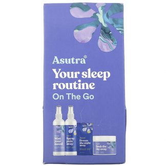 Asutra, You Sleep Routine On The Go, Travel Set, 4 Piece Set