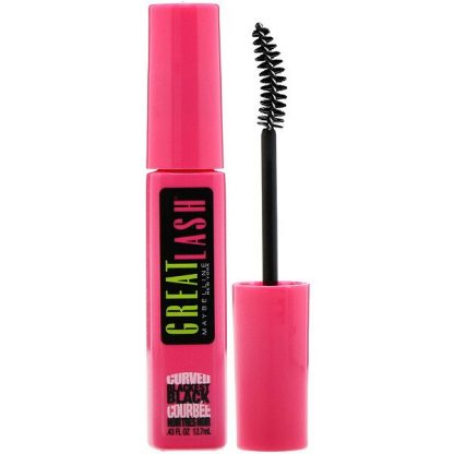 Maybelline, Great Lash, Curved Brush Mascara, 120 Blackest Black, 0.43 fl oz (12.7 ml)