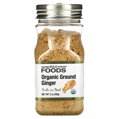 California Gold Nutrition, Organic Ground Ginger, 2 oz (56 g)