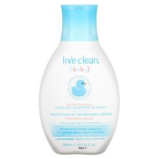 Live Clean, Baby, Gentle Moisture Tearless Shampoo & Wash, 10 fl oz (300 ml)