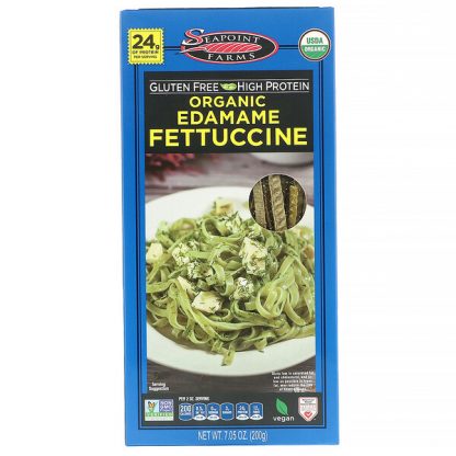 Seapoint Farms, Organic Edamame Fettuccine, 7.05 oz (200 g)