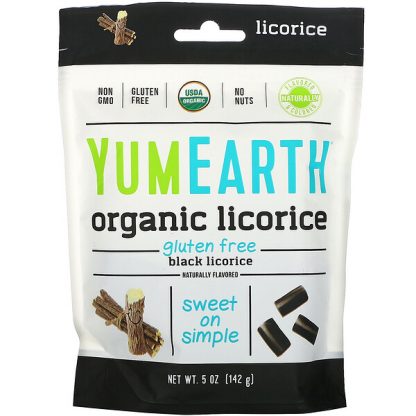 YumEarth, Organic Licorice, Black, 5 oz (142 g)