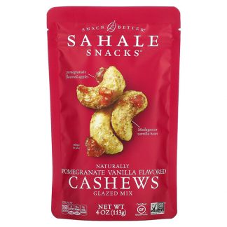 Sahale Snacks, Cashews, Glazed Mix, Naturally Pomegranate Vanilla , 4 oz (113 g)