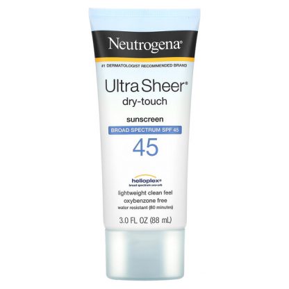 Neutrogena, Ultra Sheer Dry-Touch Sunscreen, SPF 45, 3 fl oz (88 ml)