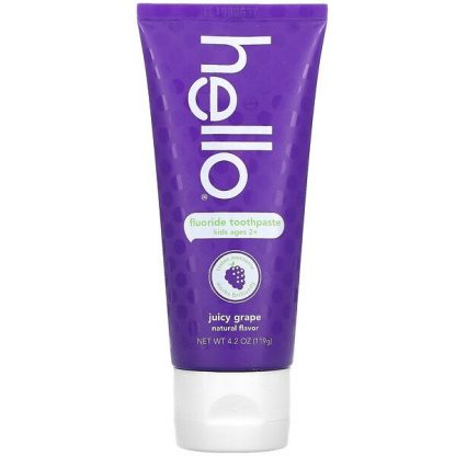 Hello, Kids, Fluoride Toothpaste, Juicy Grape, 4.2 oz (119 g)