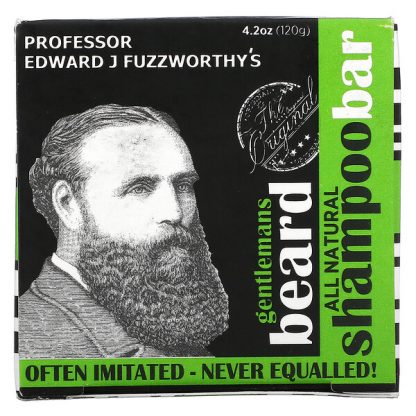 Professor Fuzzworthy's, Gentlemans Beard Shampoo Bar with Apple Cider Vinegar , 4.2 oz (120 g)