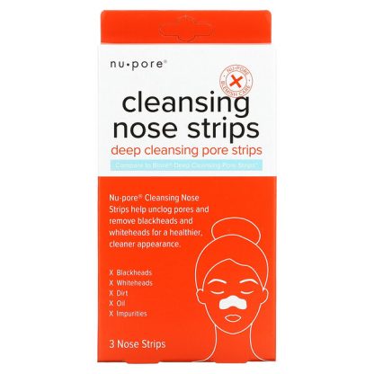 Nu-Pore, Cleansing Nose Strips, 3 Nose Strips