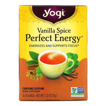 Yogi Tea, Perfect Energy, Vanilla Spice, 16 Tea Bags, 1.12 oz (32 g)