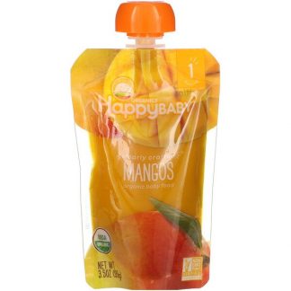 Happy Family Organics, Organic Baby Food, Stage 1, Mangos, 3.5 oz (99 g)