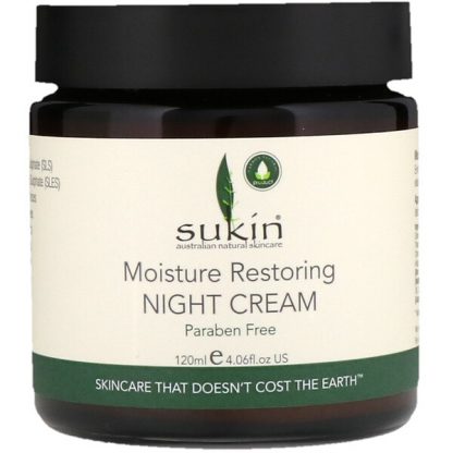 Sukin, Moisture Restoring Night Cream, 4.06 fl oz (120 ml)