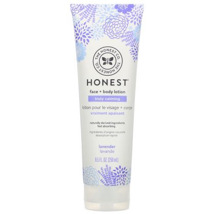 The Honest Company, Truly Calming Face + Body Lotion, Lavender, 8.5 fl oz (250 ml)