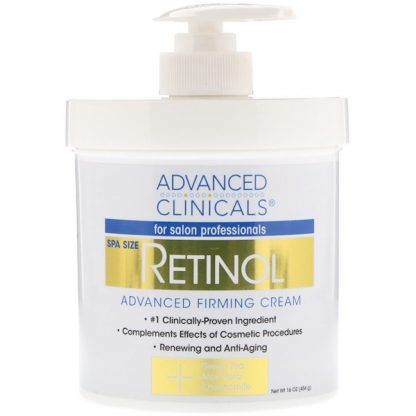 Advanced Clinicals, Retinol, Advanced Firming Cream, 16 oz (454 g)