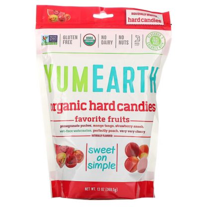 YumEarth, Organic Hard Candies, Favorite Fruits, 13 oz (368.5 g)