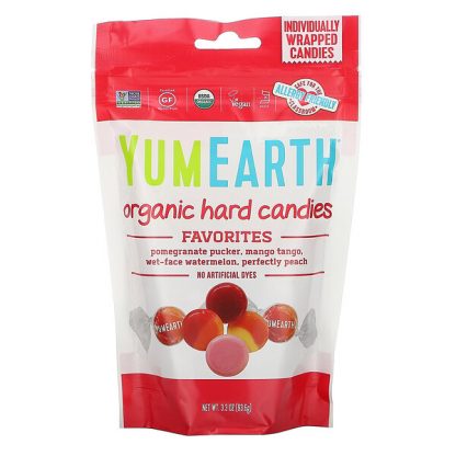 YumEarth, Organic Hard Candies, Favorite Fruits, 3.3 oz (93.6 g)