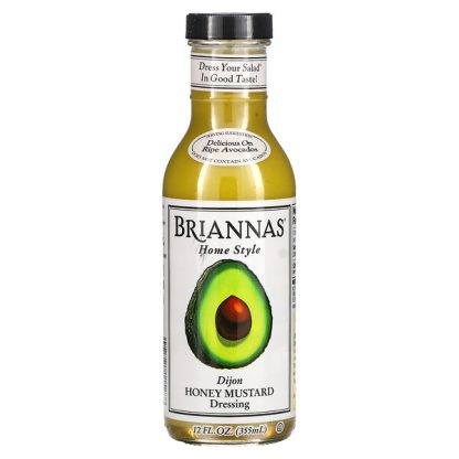 Briannas, Home Style, Dijon Honey Mustard Dressing, 12 fl oz (355 ml)