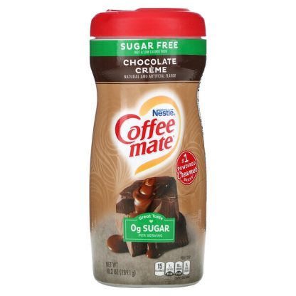 Coffee Mate, Powder Coffee Creamer, Sugar Free, Chocolate Creme, 10.2 oz (289.1 g)