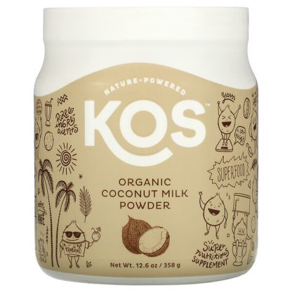 KOS, Organic Coconut Milk Powder, 12.6 oz (358 g)