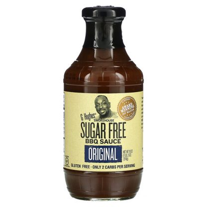 G Hughes, Smokehouse Sugar Free, BBQ Sauce, Original, 18 oz (510 g)