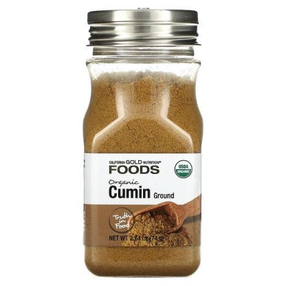 California Gold Nutrition, FOODS - Organic Cumin, 2.64 oz (74 g)