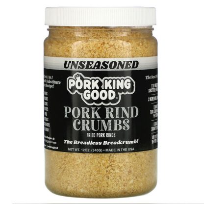 Pork King Good, Pork Rind Crumbs, Unseasoned, 12 oz (340 g)