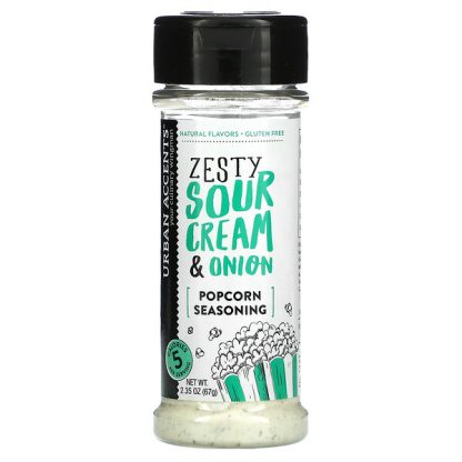 Urban Accents, Popcorn Seasoning, Zesty Sour Cream & Onion, 2.35 oz (67 g)