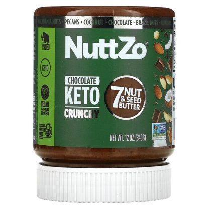 Nuttzo, 7 Nut & Seed Butter, Chocolate Keto Crunchy, 12 oz (340 g)