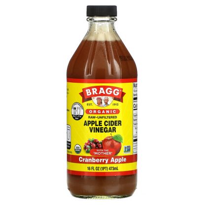 Bragg, Organic Apple Cider Vinegar, Cranberry Apple, 16 fl oz (473 ml)