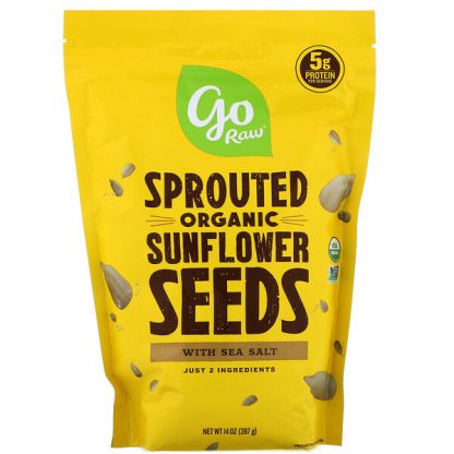 Go Raw, Organic Sprouted Sunflower Seeds with Sea Salt, 14 oz (397 g)