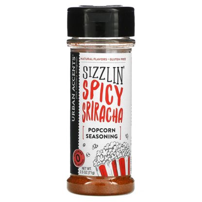 Urban Accents, Popcorn Seasoning, Sizzlin' Spicy Sriracha, 2.5 oz (71 g)