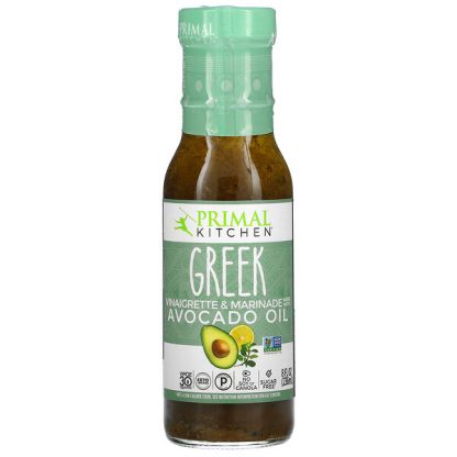 Primal Kitchen, Greek Vinaigrette & Marinade Made with Avocado Oil, 8 fl oz (236 ml)