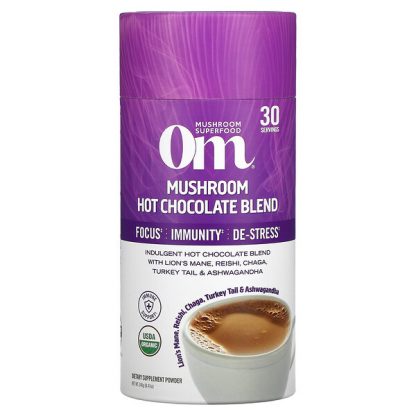 Om Mushrooms, Mushroom Hot Chocolate Blend, 8.47 oz (240 g)