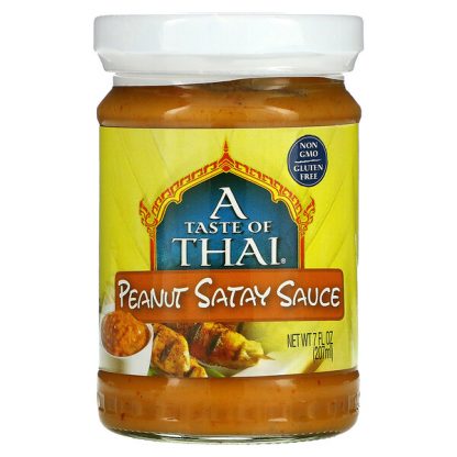 A Taste Of Thai, Peanut Satay Sauce, 7 fl oz (207 ml)