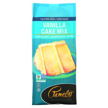 Pamela's Products, Classic Vanilla Cake Mix, 21 oz (595 g)