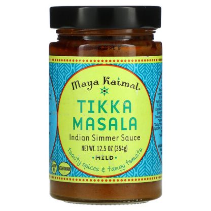 Maya Kaimal, Tikka Masala, Indian Simmer Sauce, Mild, Toasty Spices & Tangy Tomato, 12.5 oz (354 g)