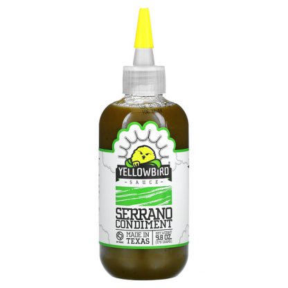 Yellowbird Sauce, Serrano Condiment, 9.8 oz (278 g)