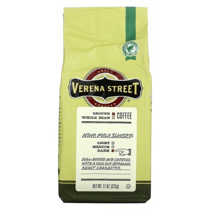 Verena Street, Nine Mile Sunset, Ground Coffee, Dark Roast, 11 oz (312 g)