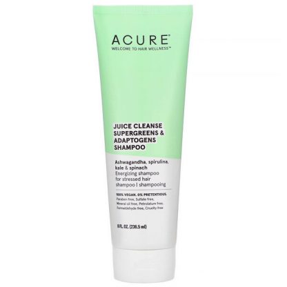 Acure, Juice Cleanse Supergreens & Adaptogens Shampoo, 8 fl oz (236.5 ml)