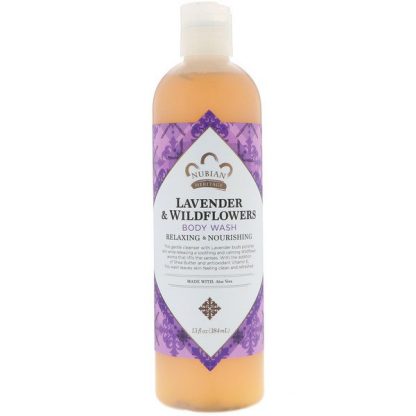 Nubian Heritage, Body Wash, Lavender & Wildflowers, 13 fl oz (384 ml)