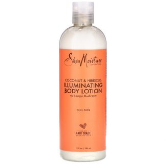 SheaMoisture, Illuminating Body Lotion with Songyi Mushroom, Coconut & Hibiscus, 13 fl oz (384 ml)