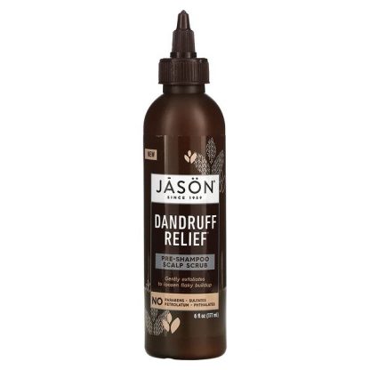 Jason Natural, Dandruff Relief, Pre-Shampoo Scalp Scrub, 6 fl oz (177 ml)