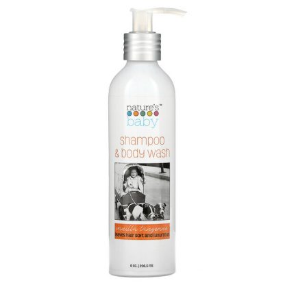 Nature's Baby Organics, Shampoo & Body Wash, Vanilla Tangerine, 8 oz (236.5 ml)