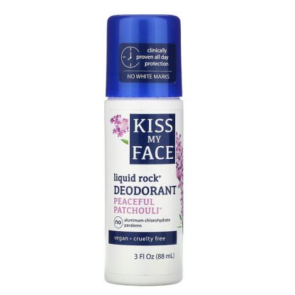 Kiss My Face, Liquid Rock Deodorant, Peaceful Patchouli, 3 fl oz (88 ml)